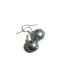 Blue Pearl earrings shell pearl earrings